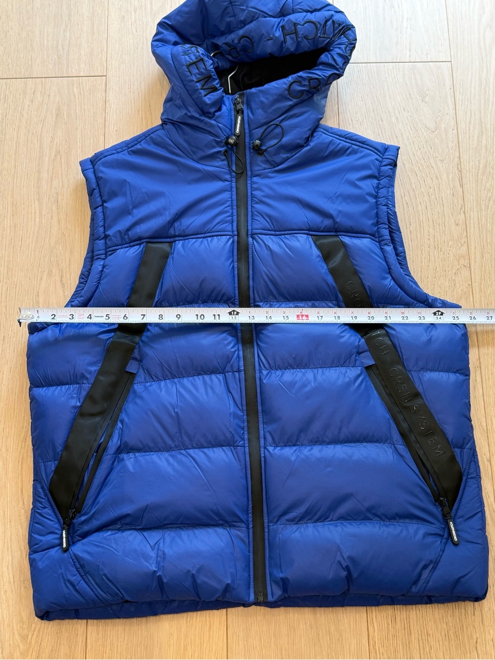 Crosshatch Craystore Royal Blue Hooded Puffer Vest Men’s XXL NWT - Picture 3 of 5